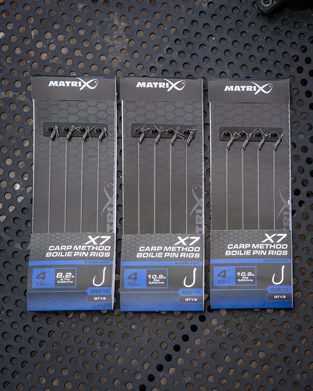 X7 Carp Method 10cm Boilie Pin Rigs size 16