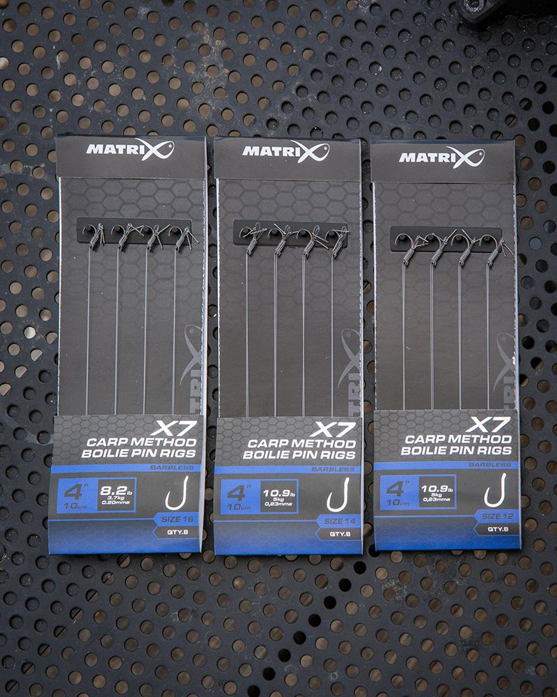 X7 Carp Method 10cm Boilie Pin Rigs size 14