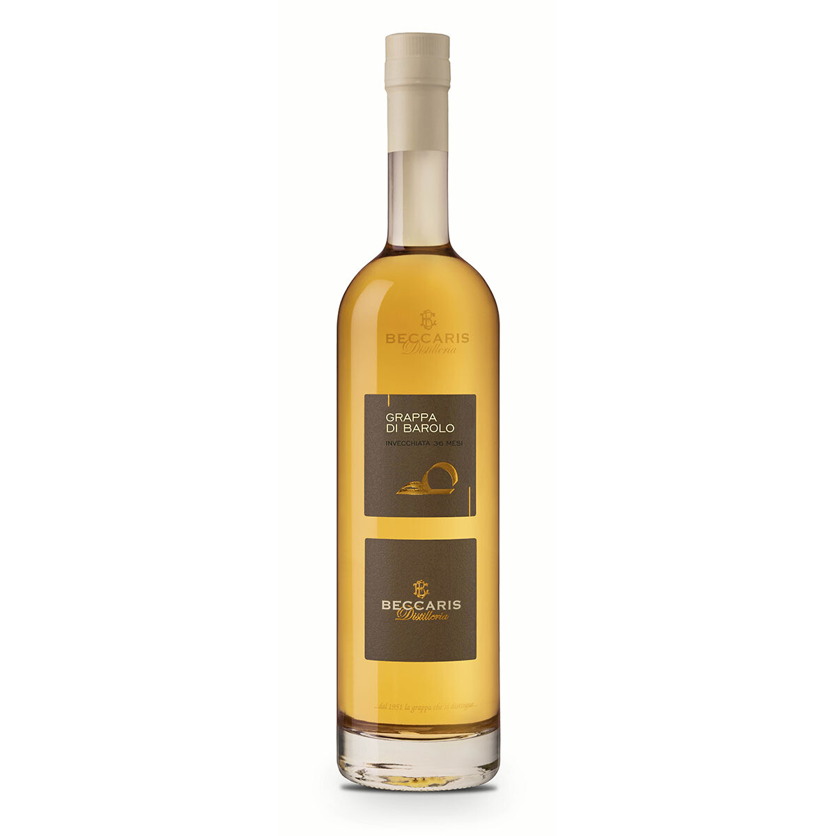 BECCARIS – Grappa monovitigno Barolo 36 mesi (700 ml) in luxe doos