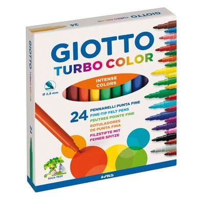 Rotuladores giotto turbo color 24 colores