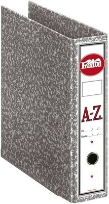 Archivador A-Z PRAXTON Gris, Folio Ancho 75 mm.