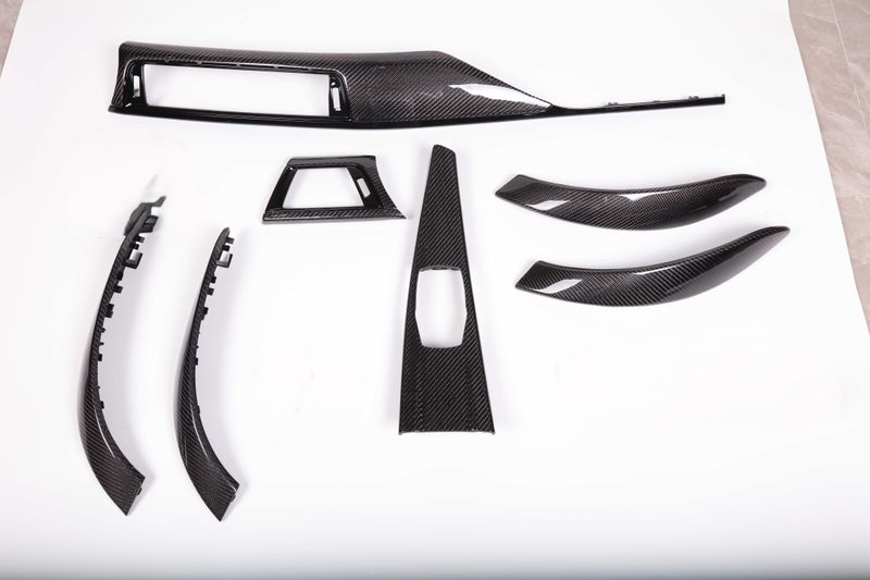 Carbon-Schwarz-Interieurleisten – kompatibel F30/F31/F32/F33/F34/F36 (5/7-tlg.)