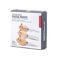 KIKKERLAND MICE CHEESE KNIVES