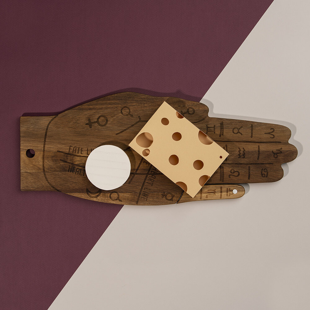 DOIY TAROT CHEESE BOARD W/KNIFE