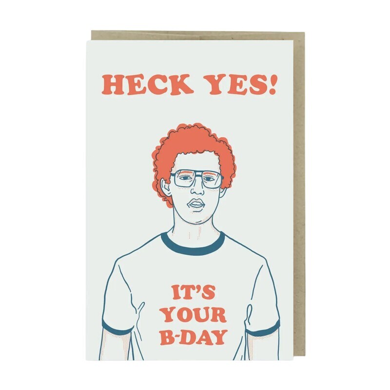 HECK YES BIRTHDAY CARD