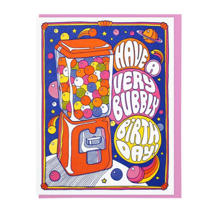 BUBBLY BIRTHDAY CARD