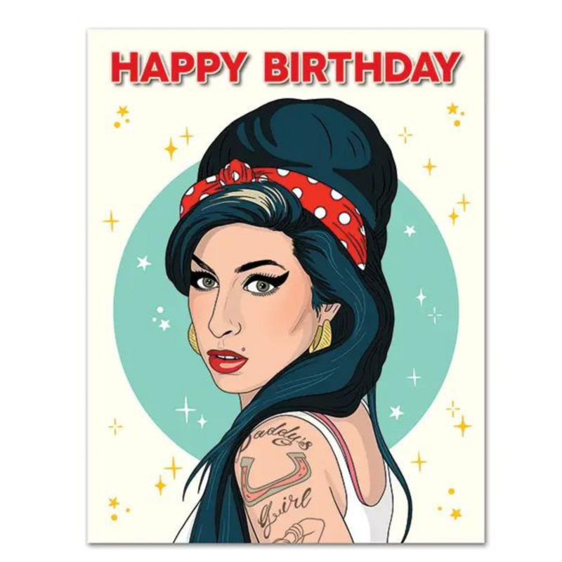AMY WINEHOUSE BIRTHDAY CARD