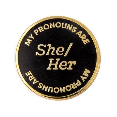 SHE/HER PRONOUNS ENAMEL PIN