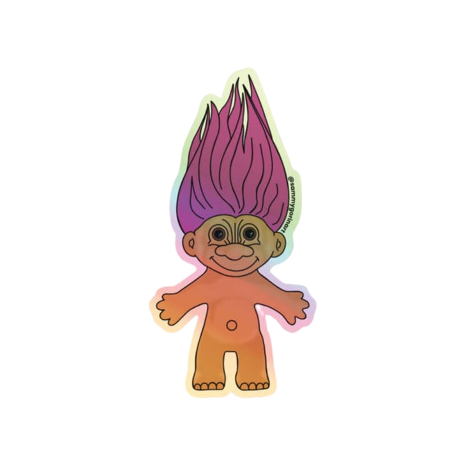 TROLL HOLOGRAPHIC STICKER