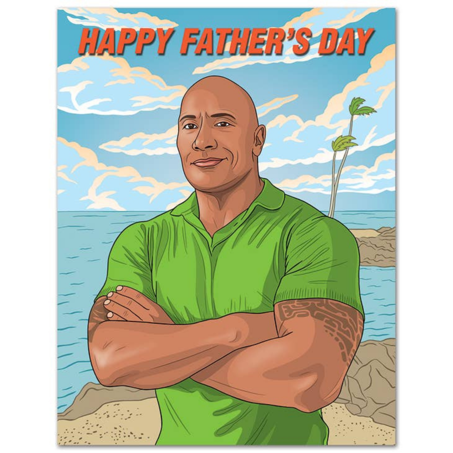 THE ROCK FATHER&#39;S DAY CARD