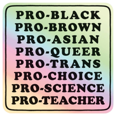 PRO BLACK, BROWN, ASIAN ETC. HOLOGRAPHIC STICKER