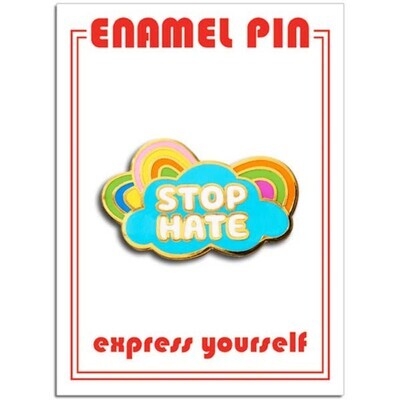 STOP HATE ENAMEL PIN