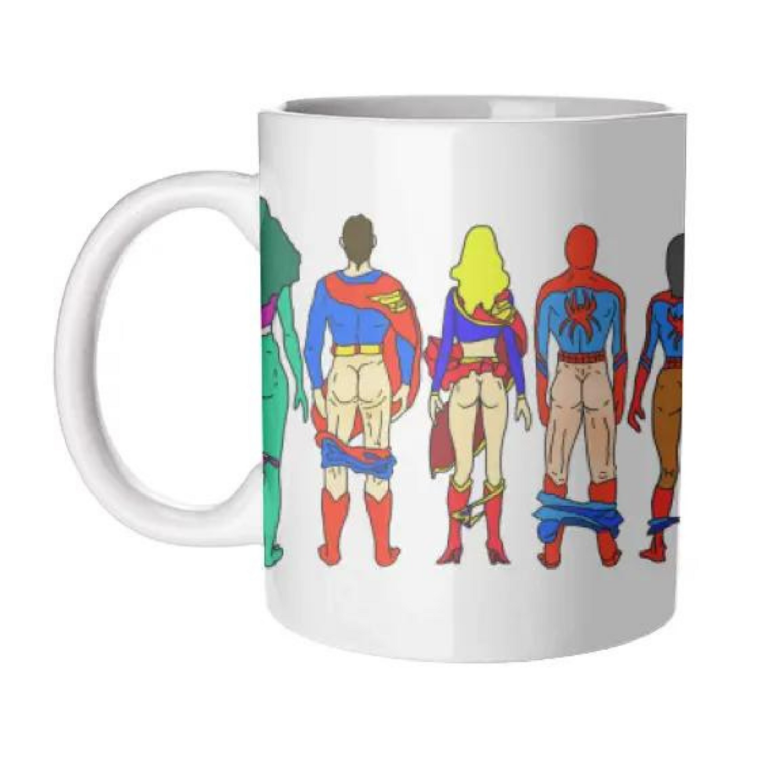 SUPERHERO BUTTS MUG
