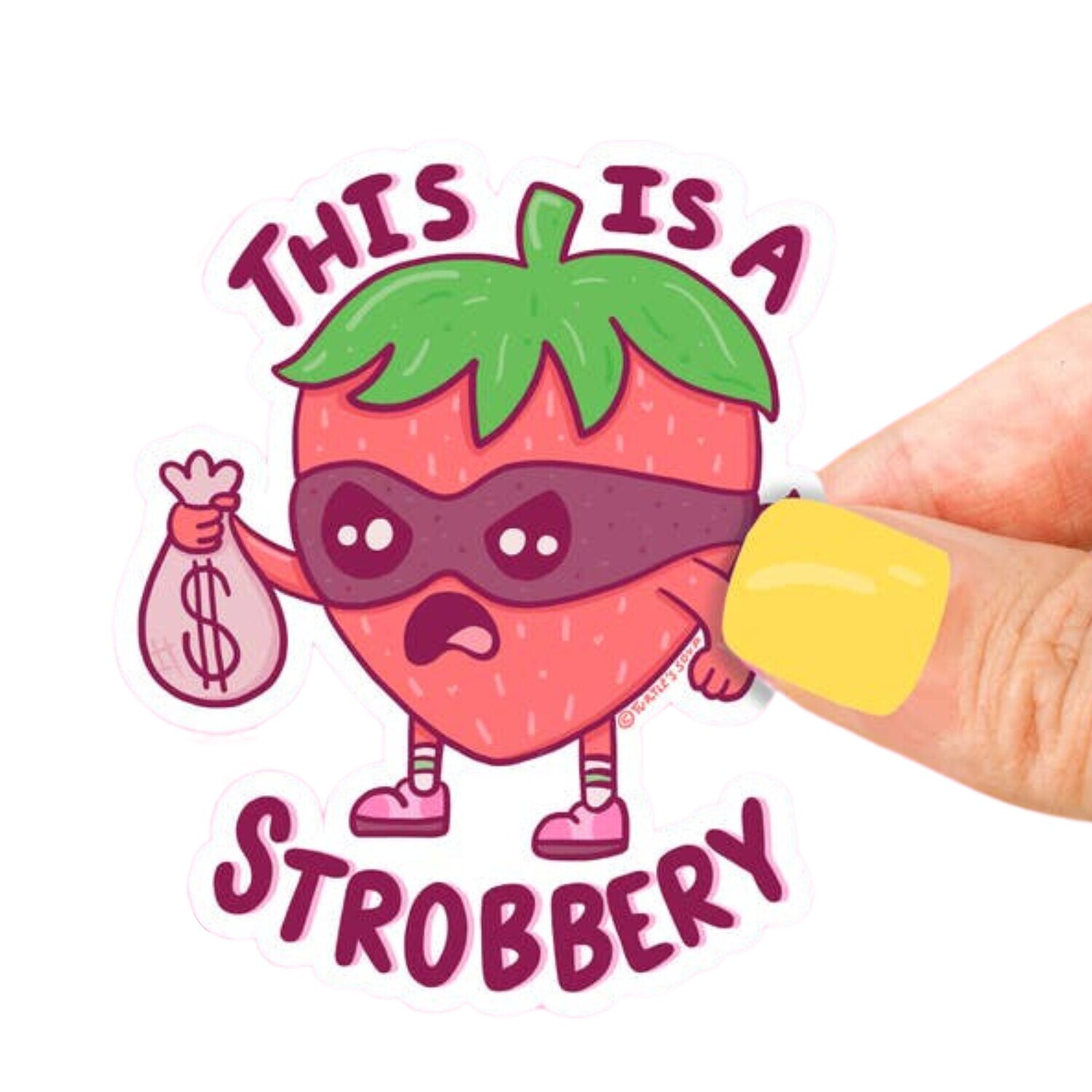 THIS IS A STROBERRY STICKER