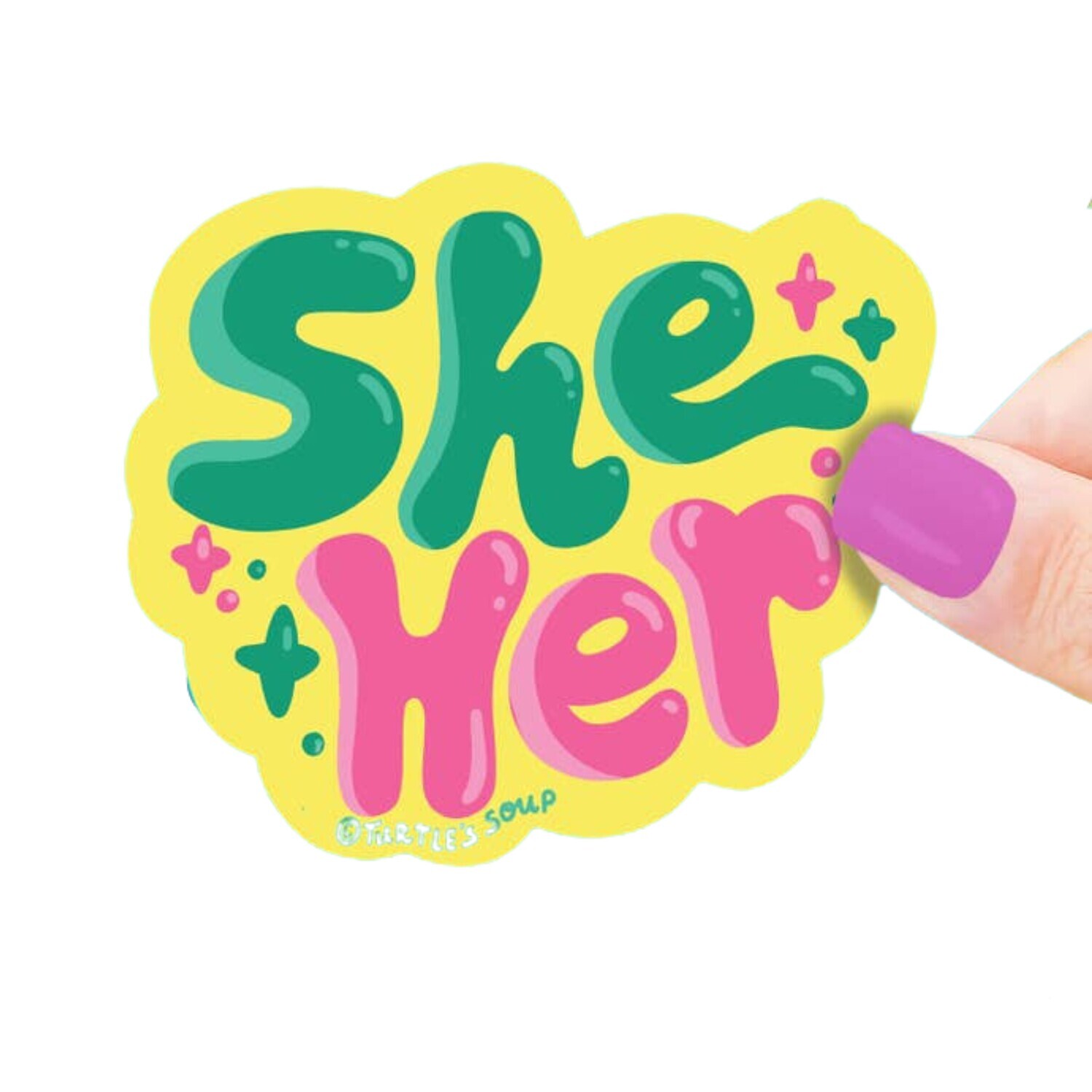 SHE/HER PRONOUNS STICKERS