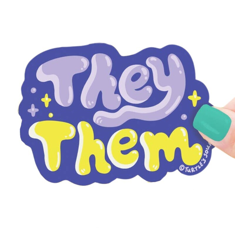 THEY/THEM PRONOUNS STICKER