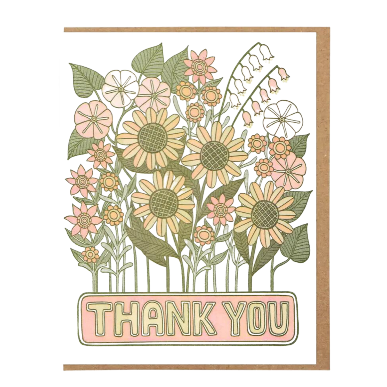 THANK YOU FLOWERS CARD