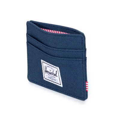 NAVY CANVAS CHARLIE CARD WALLET
