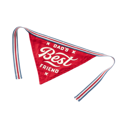 DAD'S BEST FRIEND DOG BANDANA M/L