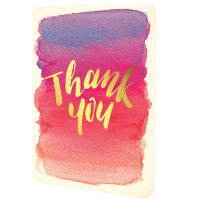 GOLD FOIL THANK YOU CARD