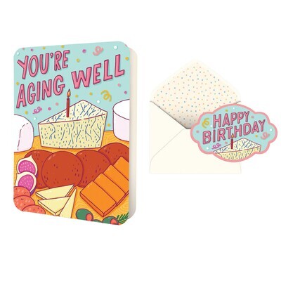 YOU'RE AGING WELL BIRTHDAY CARD