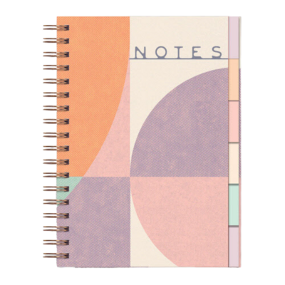 GEOMETRIC SHAPES LARGE NOTEBOOK