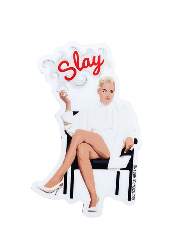 SHARON STONE SLAY STICKER