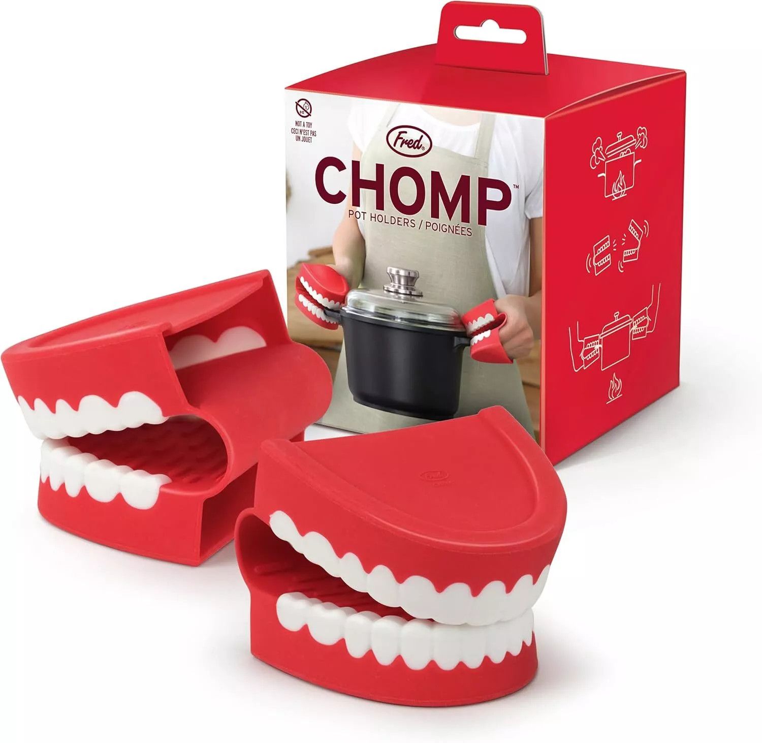 FRED CHOMP CHOMP POT HOLDERS