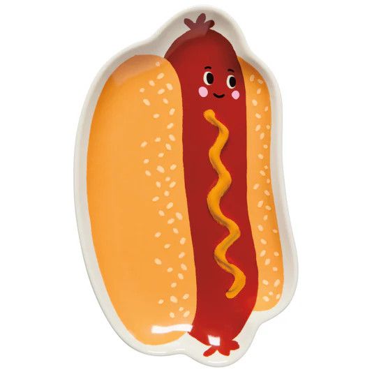 DANICA FUNNY FOOD HOTDOG DISH