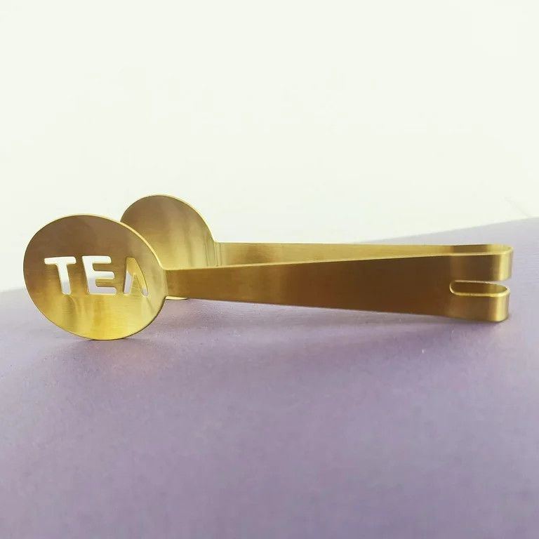 CREATIVE COOP GOLD TEA TONGS
