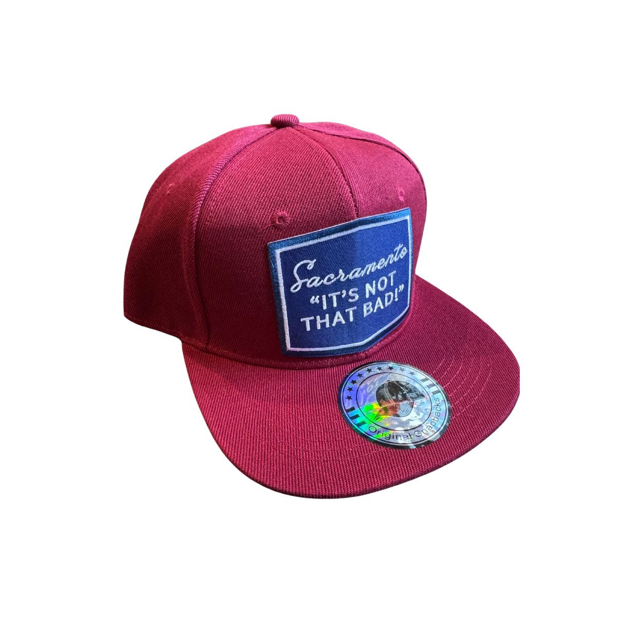 SACRAMENTO IT&#39;S NOT THAT BAD HAT BURGUNDY