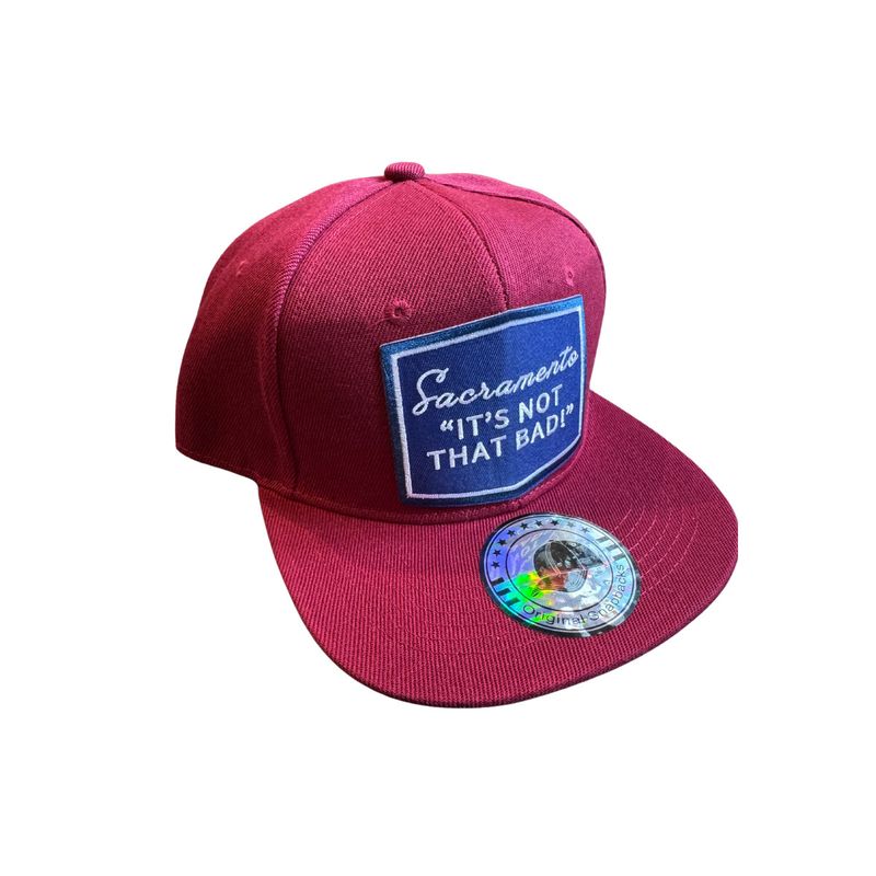 SACRAMENTO IT&#39;S NOT THAT BAD HAT BURGUNDY