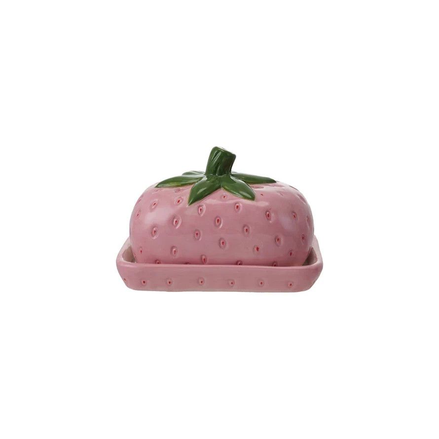CCOOP STRAWBERRY BUTTER DISH