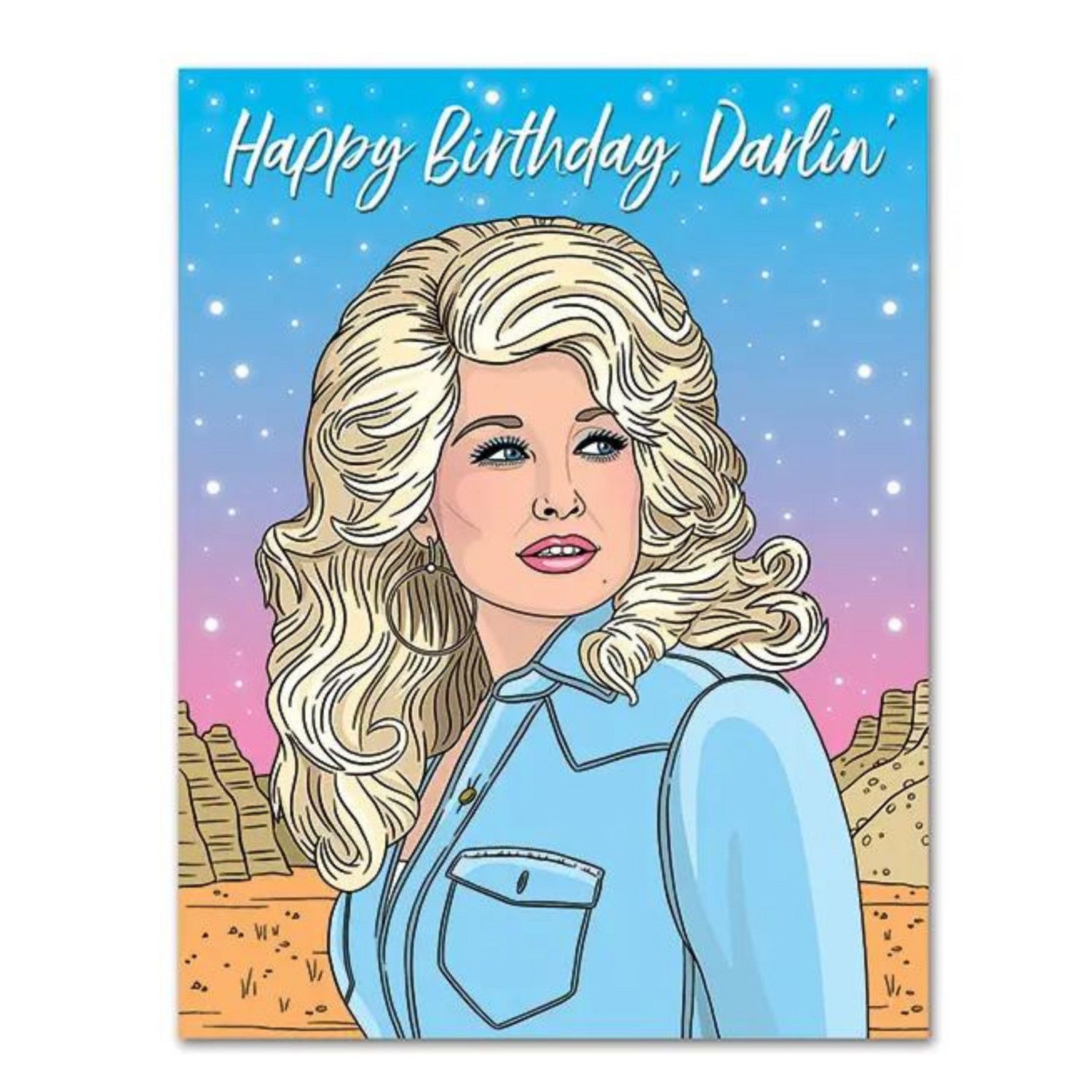 DOLLY HAPPY BIRTHDAY DARLIN CARD