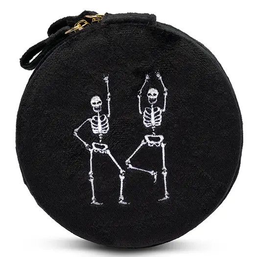 LIVING ROYAL DANCING SKULL JEWELRY ZIP CASE