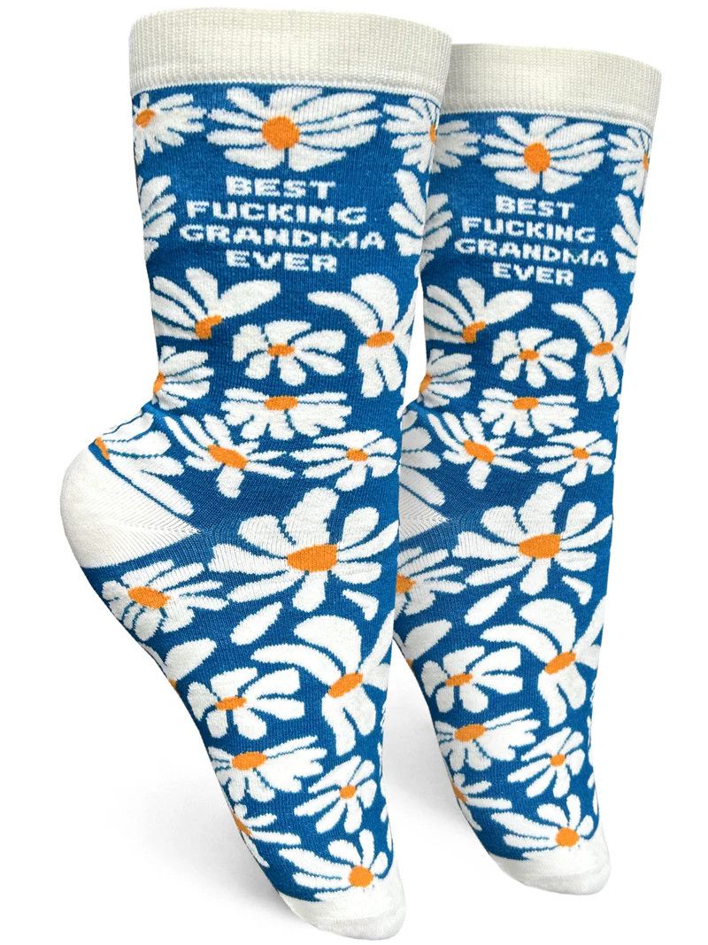GROOVY THINGS WOMENS SOCK- BEST GRANDMA