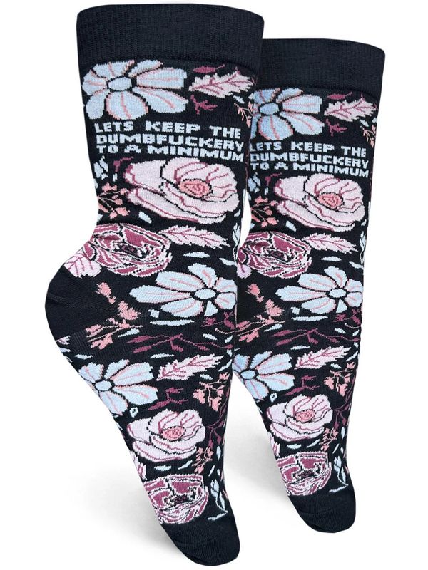 GROOVY THINGS WOMENS SOCK- DUMBFUCKERY