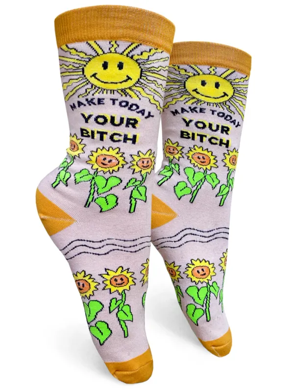 GROOVY THINGS WOMENS SOCK- YOUR BITCH