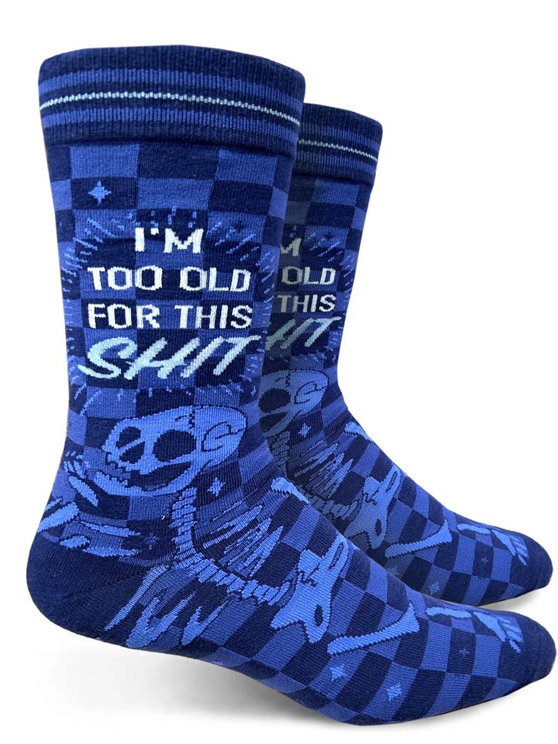 GROOVY THINGS MENS SOCK- TOO OLD FOR THIS
