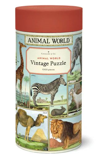 CAVALLINI PAPERS 1000pc PUZZLE- ANIMAL WORLD