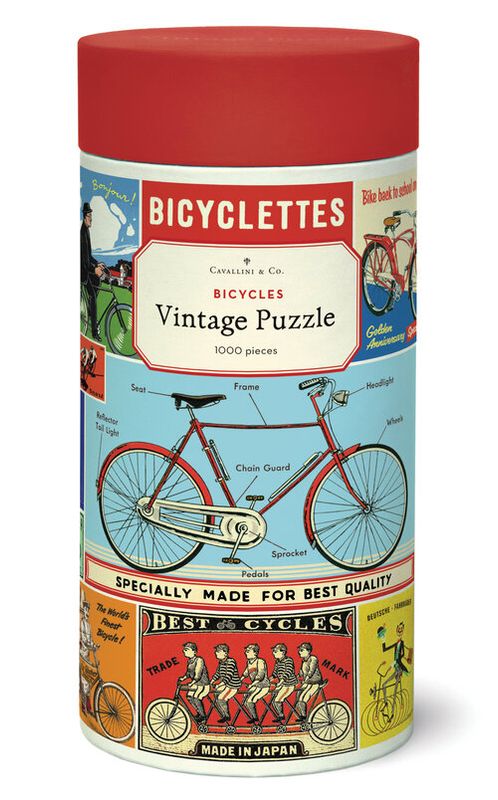 CAVALLINI PAPERS 1000pc PUZZLE- BICYCLES