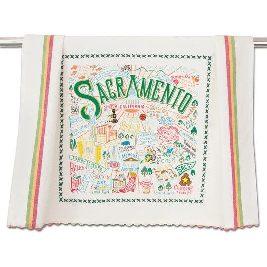 CATSTUDIO DISH TOWEL - SACRAMENTO
