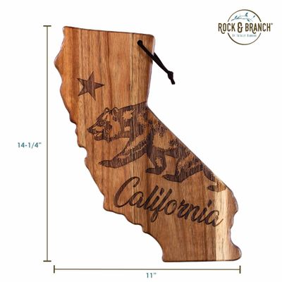 TOTALLY BAMBOO ROCK &amp; BRANCH CA CUTTING BOARD