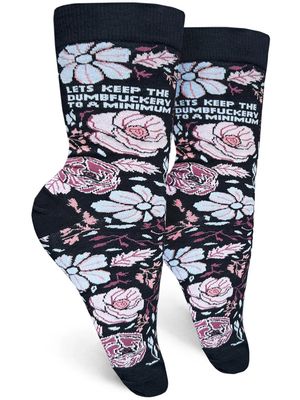 GROOVY THINGS WOMENS SOCK- DUMBFUCKERY
