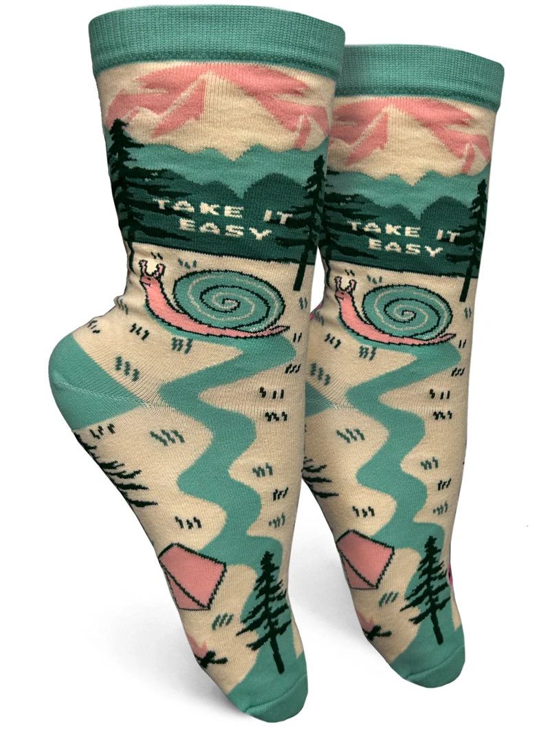 GROOVY THINGS WOMENS SOCK- TAKE IT EASY