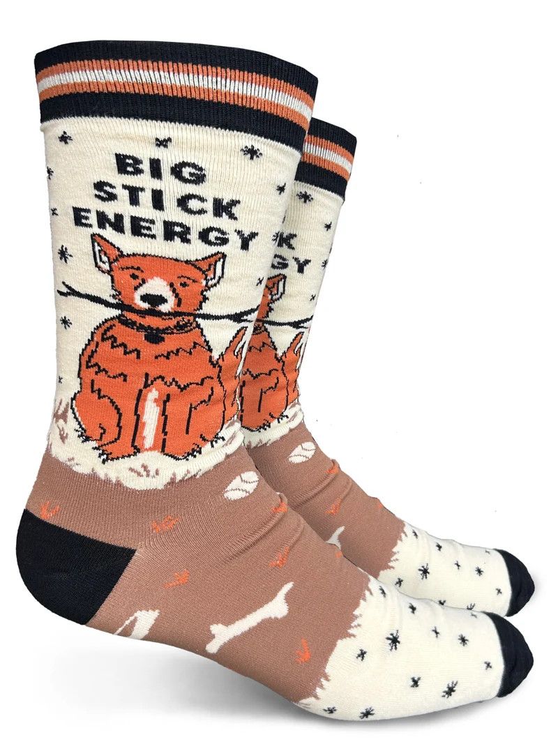 GROOVY THINGS MENS SOCK-BIG STICK ENERGY