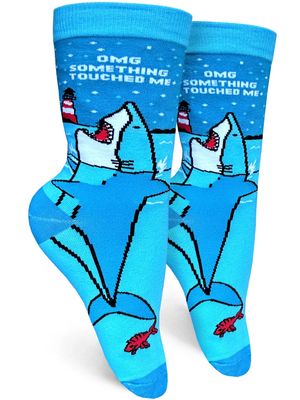 GROOVY THINGS WOMENS SOCK- OMG TOUCHED ME