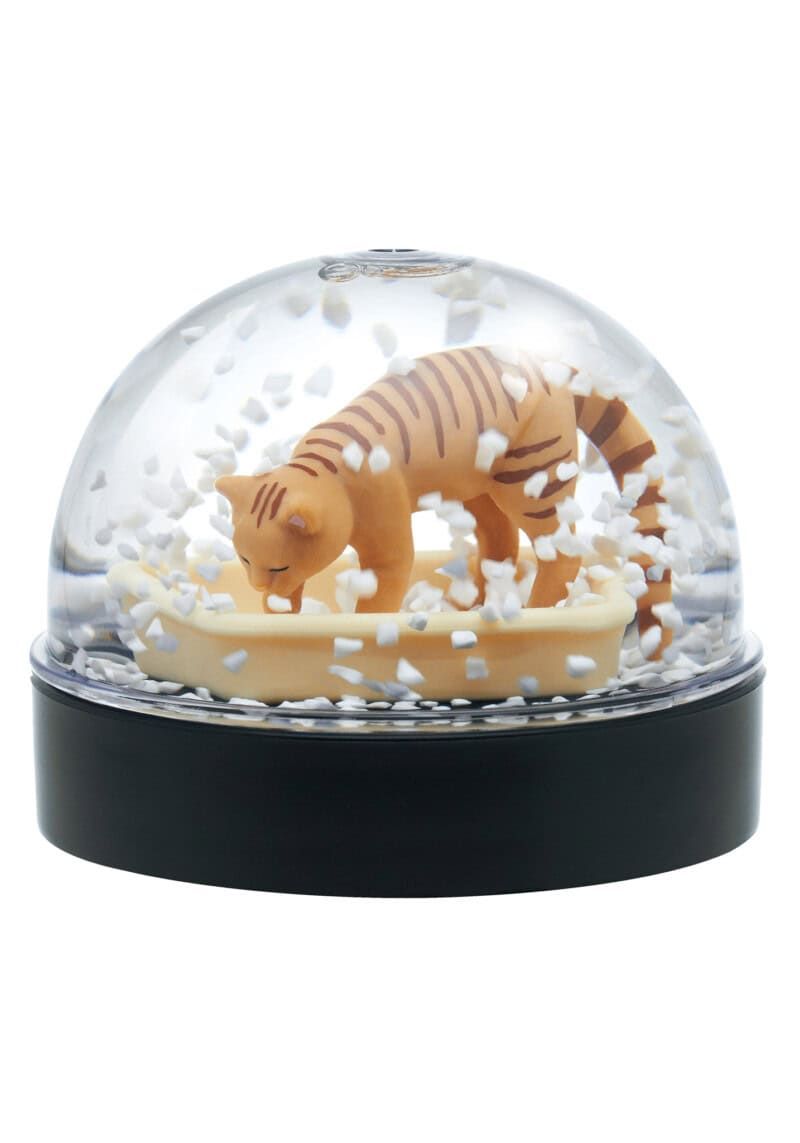 CLEVER IDIOTS CAT LITTER SNOW GLOBE