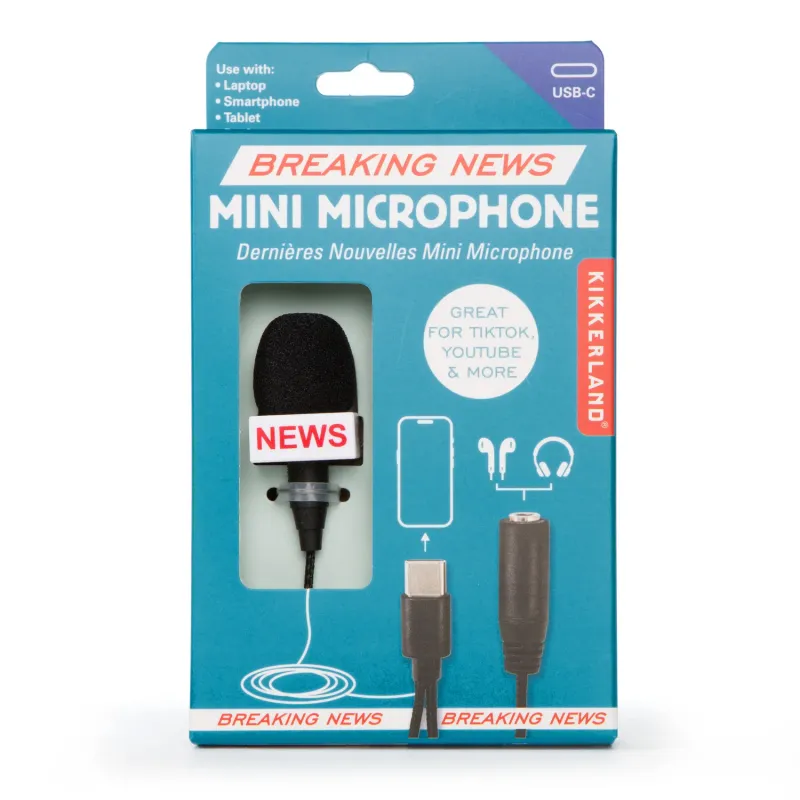 KIKKERLAND BREAKING NEWS MINI MIC