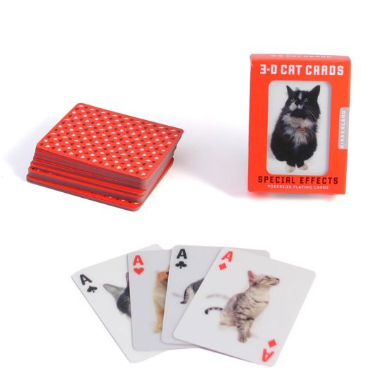 KIKKERLAND CAT 3D PLAYING CARDS